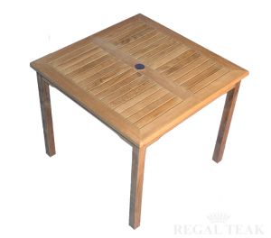 Solid Teak 36in Square Bistro Table