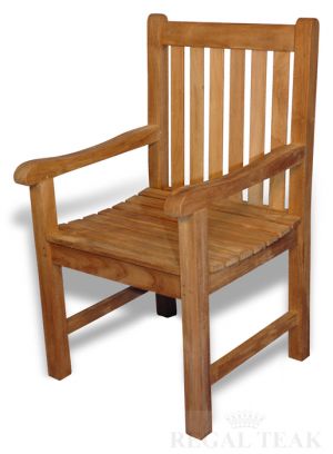 Teak Block Island Garden Chair w arms