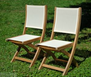 Teak Providence chair no arm Cream