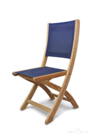 Teak Providence Chair no arm Batyline Navy