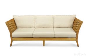 Teak Deep Seating Sofa - Nevis Island Collection