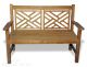 Teak Chippendale Bench 4 Ft