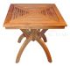 Teak Pedestal Table 31in Sq