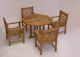 Teak Octagon Table 48in