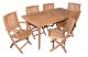 Teak dining set for 6 Capri