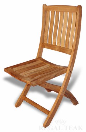 Teak Providence folding chair without arms
