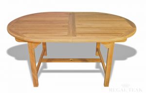 Oval Extension Table 43.5in W X 67in  (Closed)
