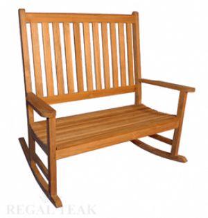 Teak Double Carolina Rocker