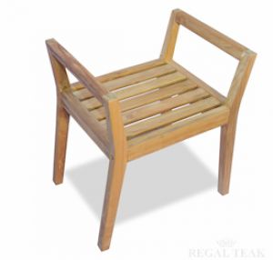Teak Shower Bench with arms