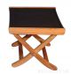 Foot stool for teak recliner sling black