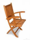 Teak Rockport Chair with Arms - PAIR