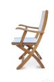 Teak Folding Chair Providence Collection - White Sling