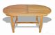 Oval Extension Table 43.5in W X 67in  (Closed)