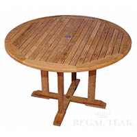 Teak Outdoor Dining Tables, Oval, Round, Rectangular, Extension in many sizes